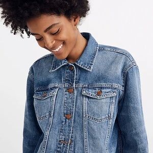 The Oversized Jean Jacket in Wortham Wash